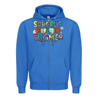 True Royal school's out for summer teacher life Zipper Hoodie - Zillion Design Studio