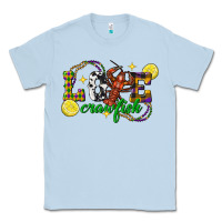 Dusty Blue mardi gras love crawfish Classic Tee - FaDigitalArtStudio