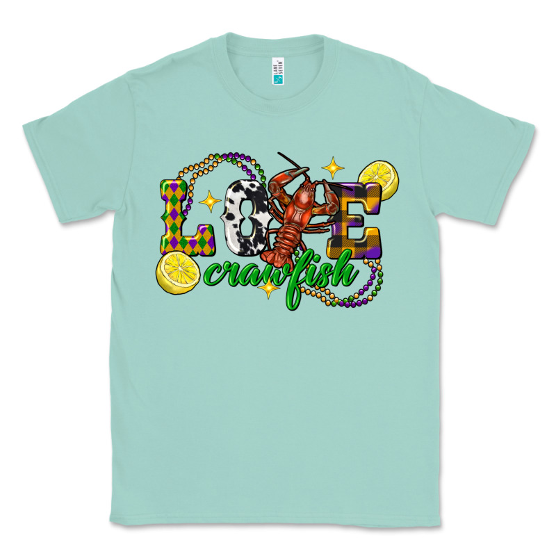 Mardi Gras Love Crawfish Classic Tee by FaDigitalArtStudio | Teevron