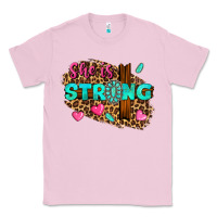 Bubblegum Pink she is strong Classic Tee - texasbilliewilder
