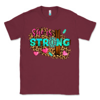 Burgundy she is strong Classic Tee - texasbilliewilder