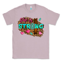 Lilac she is strong Classic Tee - texasbilliewilder