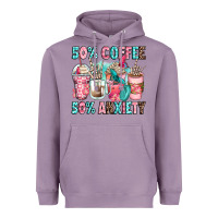 Lavender 50 coffee 50 anxiety coffee cups Heavyweight Hoodie - Zillion Design Studio