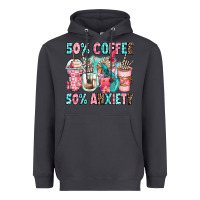 Smoke 50 coffee 50 anxiety coffee cups Heavyweight Hoodie - Zillion Design Studio