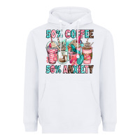 White 50 coffee 50 anxiety coffee cups Heavyweight Hoodie - Zillion Design Studio
