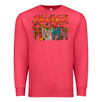 Thankful Mama Highland Cow Premium Sweatshirt | Teevron
