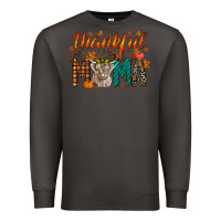 Smoke thankful mama highland cow Premium Sweatshirt - RacoonDesign