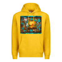 Lemon western horse sunset turquoise's gemstones mousepad Premium Hoodie - BarkalooDesign