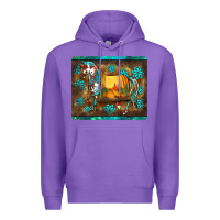 Purple western horse sunset turquoise's gemstones mousepad Premium Hoodie - BarkalooDesign