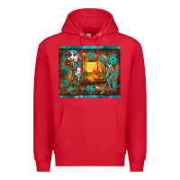 Red western horse sunset turquoise's gemstones mousepad Premium Hoodie - BarkalooDesign