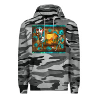 Slate Camo western horse sunset turquoise's gemstones mousepad Premium Hoodie - BarkalooDesign