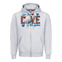 Heather Grey for the love of the game hockey Zipper Hoodie - texasbilliewilder