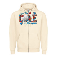 Sandshell for the love of the game hockey Zipper Hoodie - texasbilliewilder