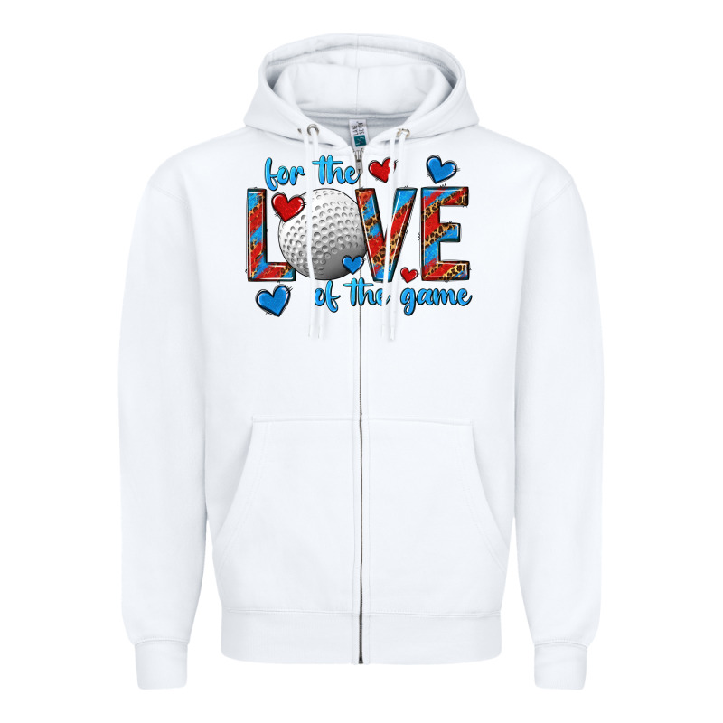 For The Love Of The Game Hockey Zipper Hoodie by texasbilliewilder | Teevron