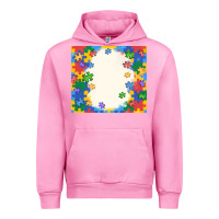 Fuchsia Pink autism Urban Hoodie - MaliasSmallBusiness