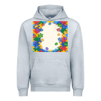 Heather Grey autism Urban Hoodie - MaliasSmallBusiness