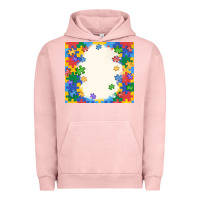 Pigment Salmon autism Urban Hoodie - MaliasSmallBusiness