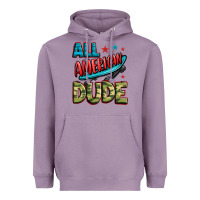 Lavender all american dude Heavyweight Hoodie - Zillion Design Studio