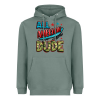 Sage all american dude Heavyweight Hoodie - Zillion Design Studio