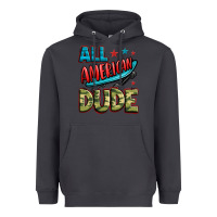 Smoke all american dude Heavyweight Hoodie - Zillion Design Studio