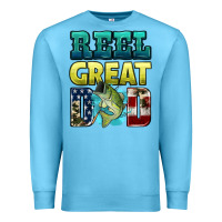Ocean Blue reely great dad Premium Sweatshirt - HRA Design Shop