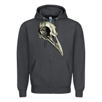Smoke Raven Skull Zipper Hoodie - RanaPortraitStore