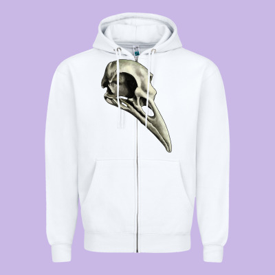 Zipper Hoodie Raven Skull