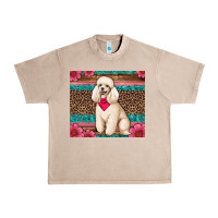 French Oak standart poodle floral Urban Heavy Tee - Artiststas