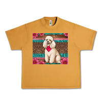 Peanut Butter standart poodle floral Urban Heavy Tee - Artiststas