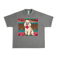 Tornado standart poodle floral Urban Heavy Tee - Artiststas