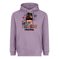 Lavender all american mama messy bun Heavyweight Hoodie - Zillion Design Studio