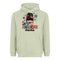 Matcha all american mama messy bun Heavyweight Hoodie - Zillion Design Studio