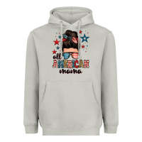 Moon Dust all american mama messy bun Heavyweight Hoodie - Zillion Design Studio