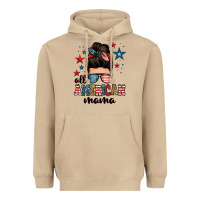 Mushroom all american mama messy bun Heavyweight Hoodie - Zillion Design Studio