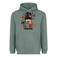 Sage all american mama messy bun Heavyweight Hoodie - Zillion Design Studio
