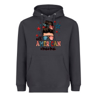 Smoke all american mama messy bun Heavyweight Hoodie - Zillion Design Studio