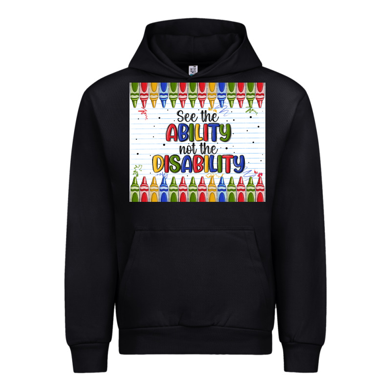 See The Ability Not The Disability Urban Hoodie by MaliasSmallBusiness | Teevron