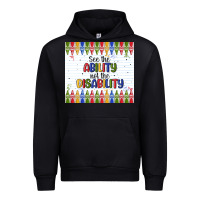 Black see the ability not the disability Urban Hoodie - MaliasSmallBusiness