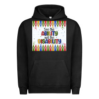Pigment Black see the ability not the disability Urban Hoodie - MaliasSmallBusiness