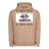 Pigment Burro see the ability not the disability Urban Hoodie - MaliasSmallBusiness