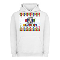 Pigment Lunar Rock see the ability not the disability Urban Hoodie - MaliasSmallBusiness