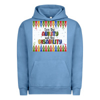 Pigment Pebble Blue see the ability not the disability Urban Hoodie - MaliasSmallBusiness
