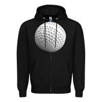 Black hockey ball Zipper Hoodie - texasbilliewilder