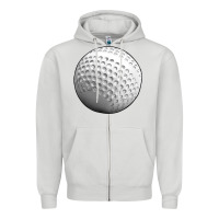 Dove Grey hockey ball Zipper Hoodie - texasbilliewilder