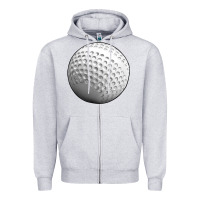 Heather Grey hockey ball Zipper Hoodie - texasbilliewilder