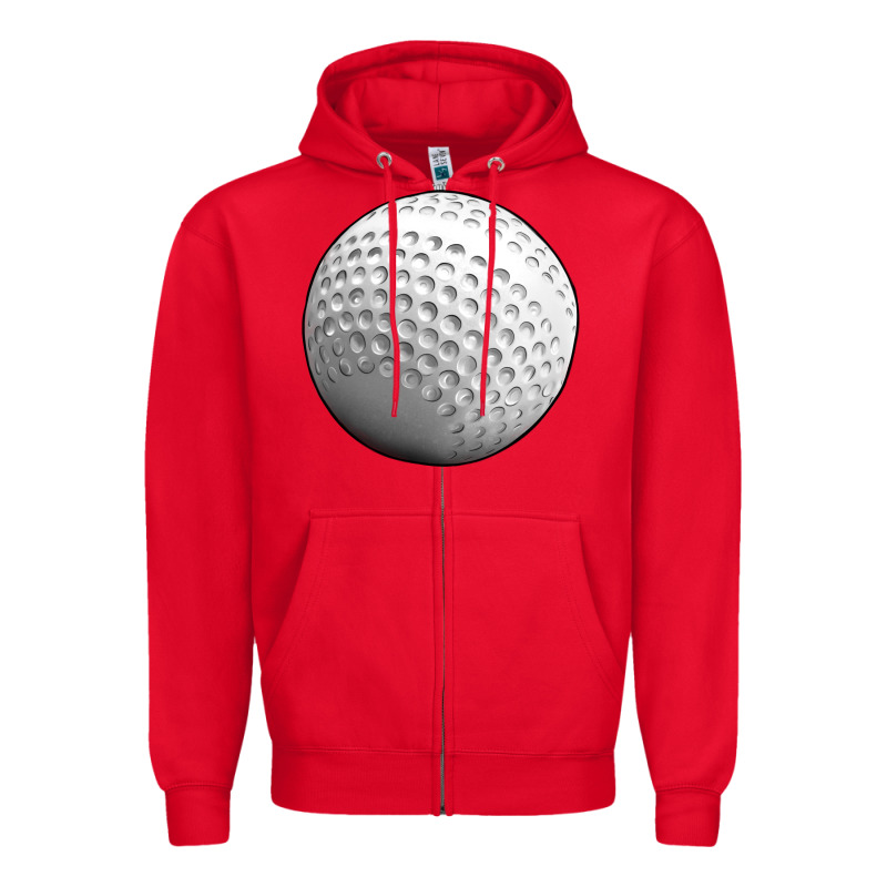Hockey Ball Zipper Hoodie by texasbilliewilder | Teevron