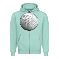 Seafoam hockey ball Zipper Hoodie - texasbilliewilder