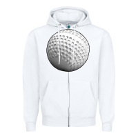 White hockey ball Zipper Hoodie - texasbilliewilder