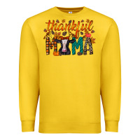 Lemon thankful mama holstein cow Premium Sweatshirt - RacoonDesign