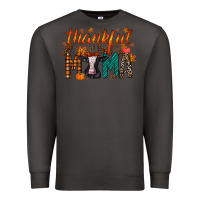 Smoke thankful mama holstein cow Premium Sweatshirt - RacoonDesign